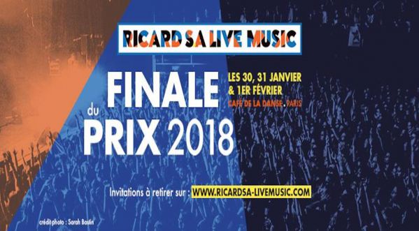 3 jours de festival gratuit pour la finale du Prix Ricard S.A Live Music