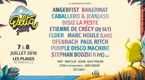 Le DELTA Festival revient pour sa 4ème édition les 7 & 8 juillet 2018