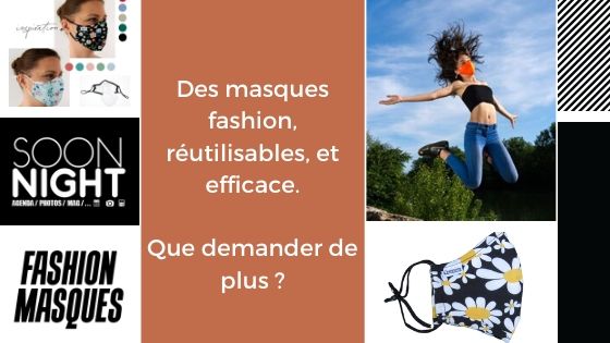 Bon plan SoonNight : des masques réutilisables et fashion 