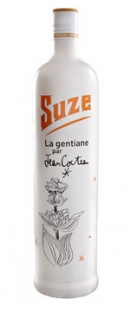Bouteille SUZE Collector : la gentiane par Jean Cocteau