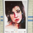 Hommage à Amy Winehouse à Londres.