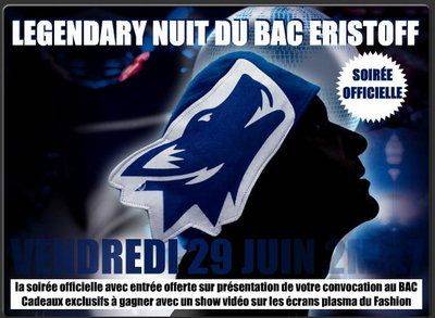 Legendary nuit du bac Eristoff
