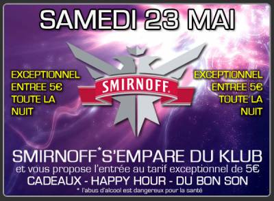soirée SMIRNOFF