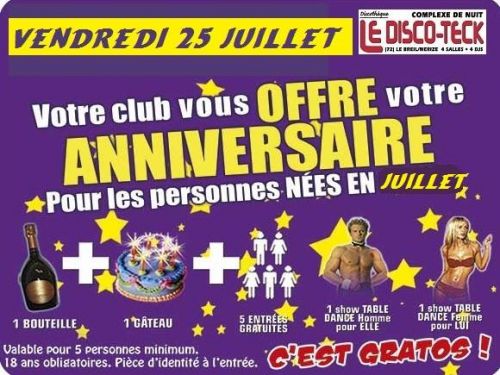 Soiree des anniversaires