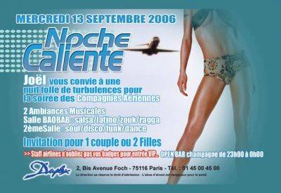 NOCHE CALIENTE COMPAGNIES AERIENNES