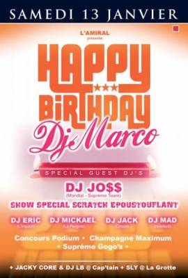 Happy Birthday Dj Marco