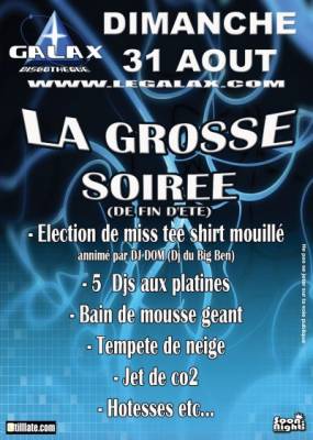La Grosse soiree de Fin d’été