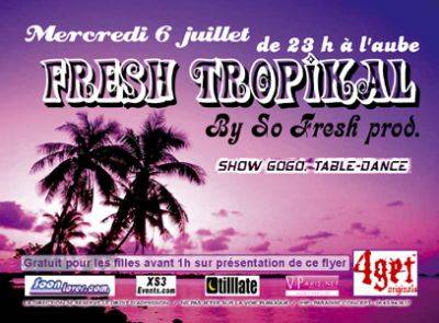 Fresh Tropical (Tout le en BLANC)