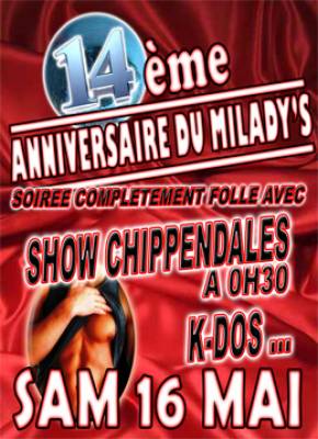 14ème Anniversaire du Milady’s