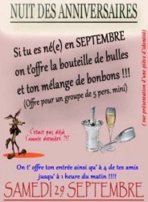 NUIT DES ANNIVERSAIRES