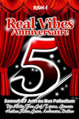 5 ans déjà !!! Real Vibes fête au Bus Palladium son anniversaire