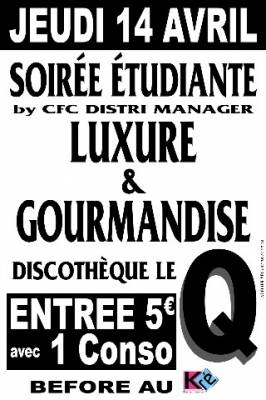 Luxure et gourmandise