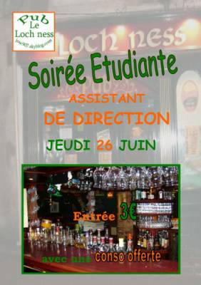 soirée etudiant ass de direction