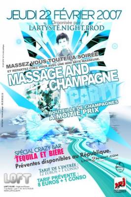 MASSAGE AND CHAMPAGNE PARTY