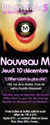 AFTER WORK @  NOUVEAU M (ancien MADAM)