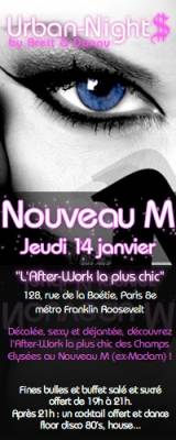 AFTER WORK @  NOUVEAU M (ex MADAM)