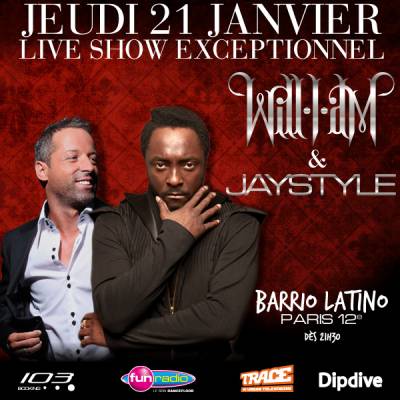 Will I AM & JayStyle en Live Show