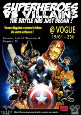 Soirée « Superheroes VS. Villains »