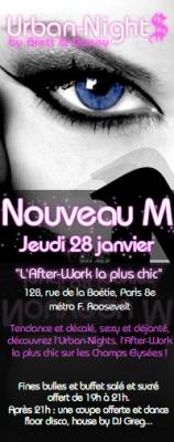 AFTER WORK @  NOUVEAU M (ex MADAM)