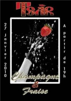 soirée champagne et fraise