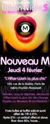 AFTER WORK @  NOUVEAU M (ex MADAM)