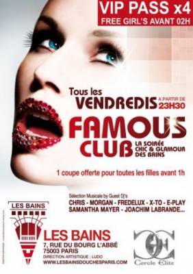 FAMOUS PARTY !!! LES BAINS DOUCHES !!!