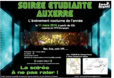 Soirée Etudiante Auxerre