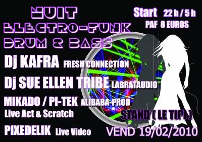 NUIT ELECTRO MINIMAL FUNKY / DUBSTEP DRUM&BASS