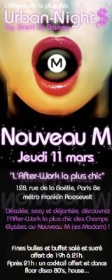 AFTER WORK @  NOUVEAU M (ex MADAM)