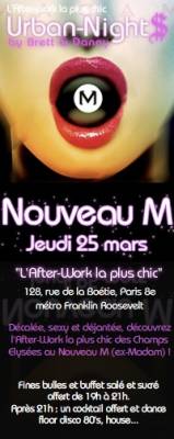 AFTER WORK @  NOUVEAU M (ex MADAM)
