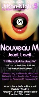 AFTER WORK @  NOUVEAU M (ex MADAM)