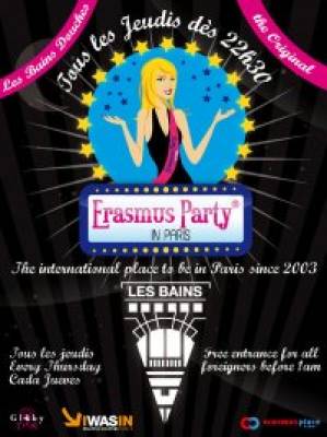 ERASMUS PARTY IN PARIS @ BAIN DOUCHE