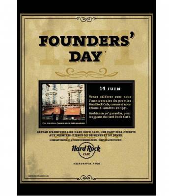 Founder’s Day : Ambiance 70’s pour les 39 ans du 1er Hard Rock Café !