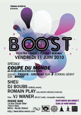 BOOST @ INSIDE BAR (SPECIAL COUPE DU MONDE) SHEU / ROMAIN PLAY / BOUBS