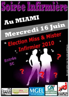 Soirée infirmière Election Miss et Mister infirmier 2010