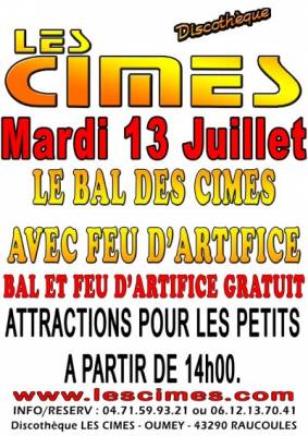 Bal des Cimes avec Feu d’artifice