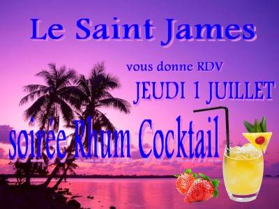 Soirée Rhum Cocktail au St James Bourgoin