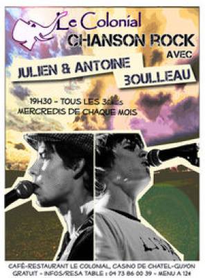 Soirée chanson rock avec Julien & Antoine Boulleau