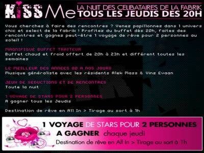 Kiss Me – Soirée Clubbing Spéciale Célibataires