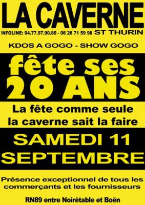 20 ANS DE LA CAVERNE