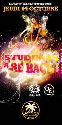 Students Are Back !
