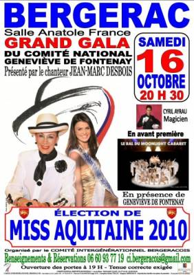 Election Miss Aquitaine 2010 by Geneviève De Fonteney