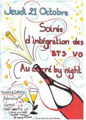 Soirée d’Intégration BTS VO Avize