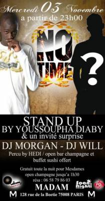 NO TIME SPECIAL STAND UP