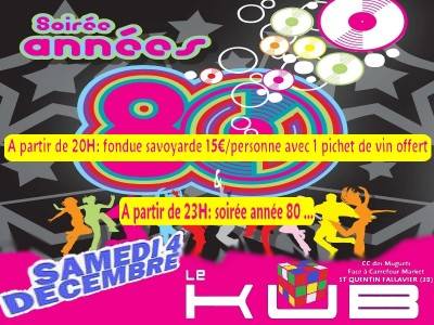 soirée années 80 au Kub