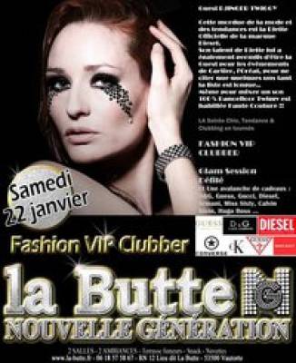 Fashion VIP clubber with DJette Djinger Twiggy