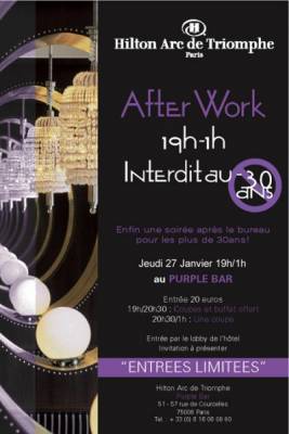 AFTER WORK @ INTERDIT AUX MOINS DE 30ANS