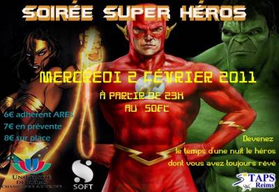 Soirée Staps Super Héro