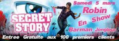 Secret Story : Robin’s barman show