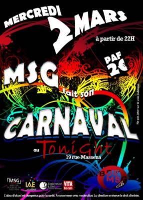 MSG fait son Carnaval